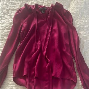 Rachel Zoe Women's Rich Burgundy Blouse